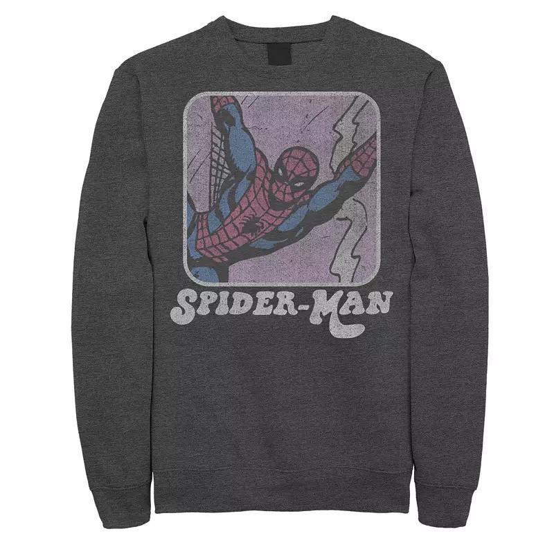 Men's Marvel Spider-Man Retro Style Portrait Sweatshirt, Boy's,  Product Image