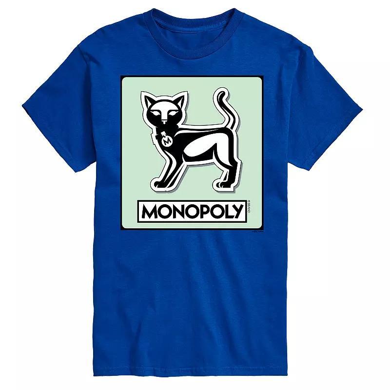 Men's Monopoly Cat Game Token Graphic Tee, Size: Medium, Grey Product Image