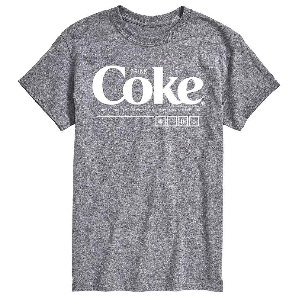 Men's Coca-Cola Drink Coke Enjoy Graphic Tee, Size: Large Tall, Blue Product Image