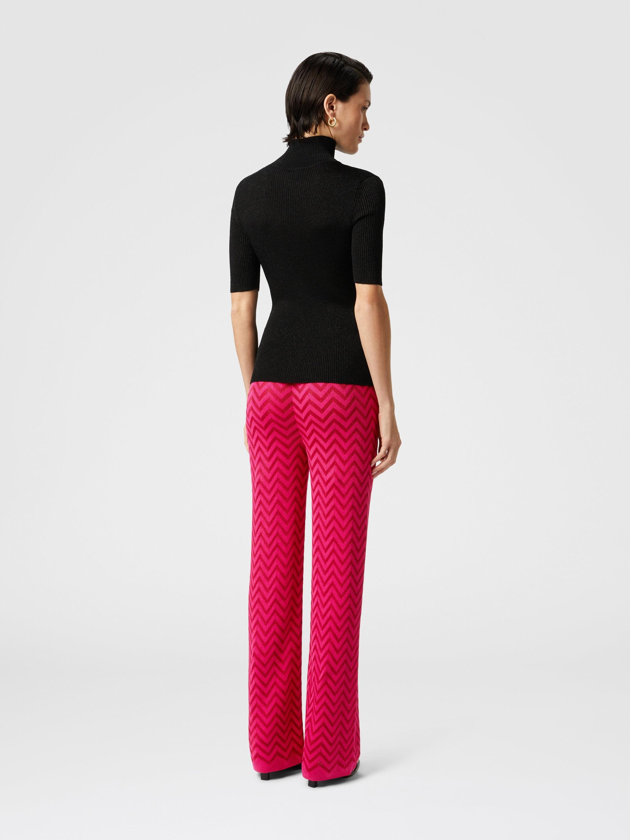 Tonal chevron pattern straight trousers Product Image