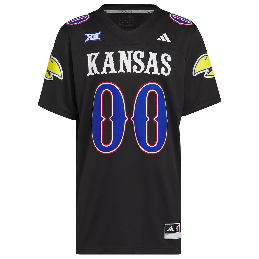 Men's adidas #00 Black Kansas Jayhawks Alternate Premier Jersey,  Product Image
