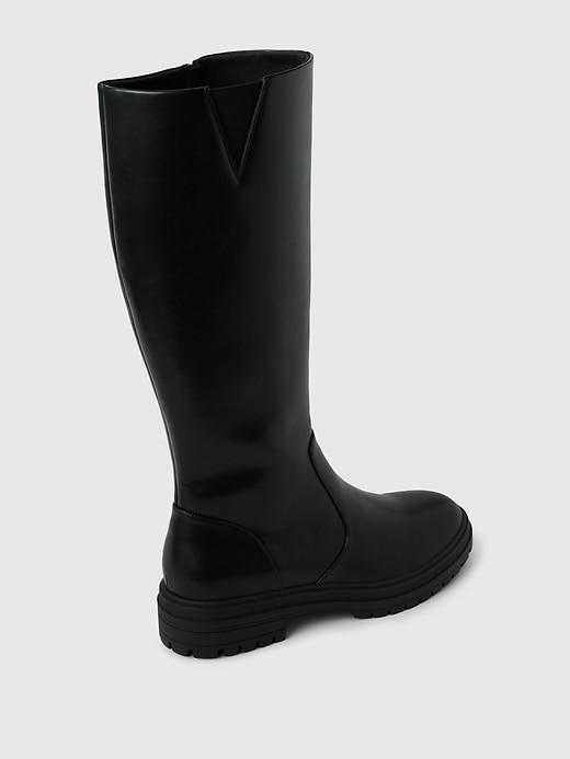 Vegan Leather Tall Boots Product Image