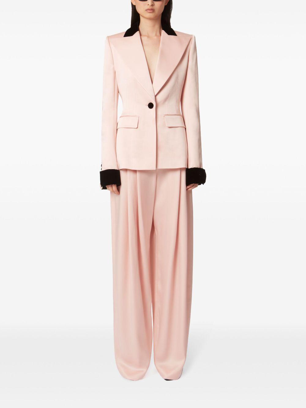 contrasting-trim blazer Product Image