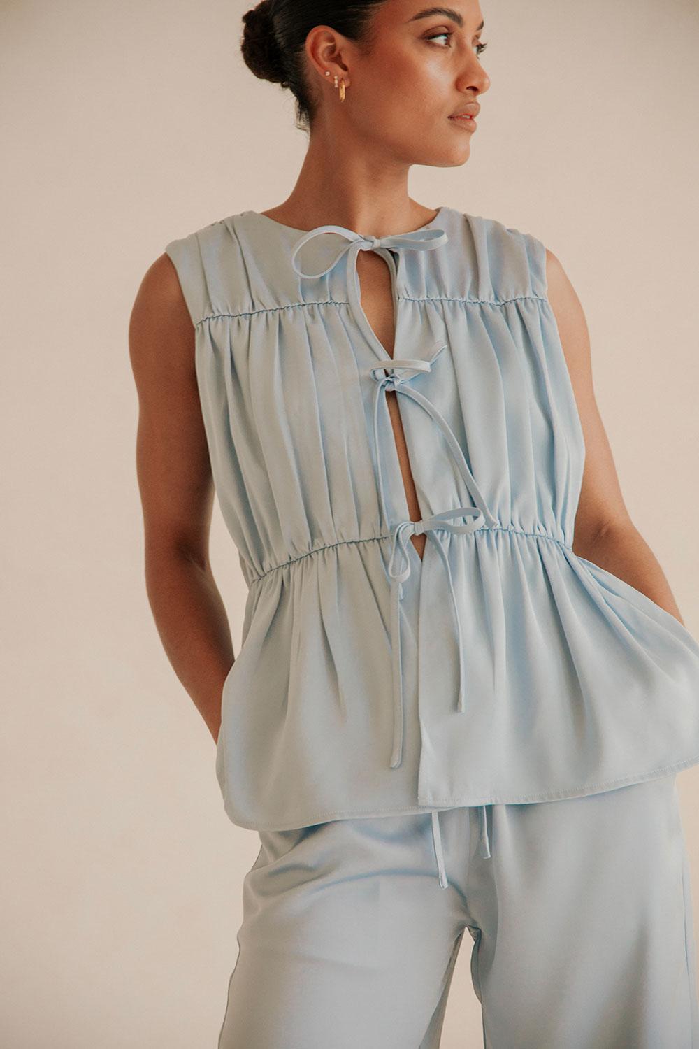 Juliette Top - Blue Product Image