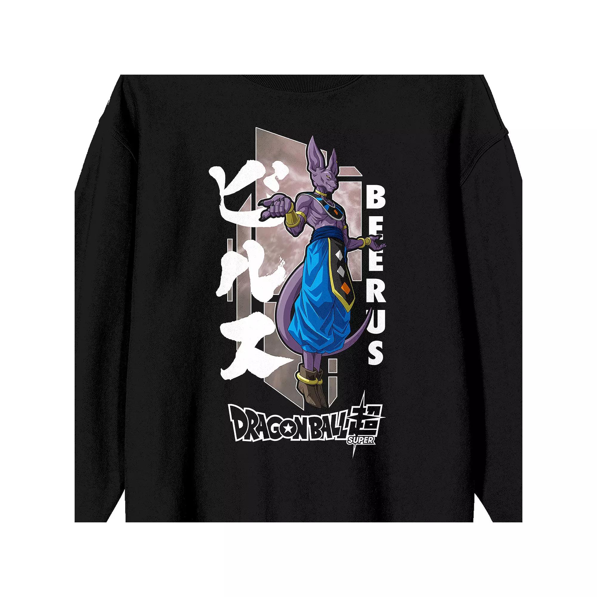 Men's Dragon Ball Super Beerus Long Sleeve Graphic Tee,  Product Image