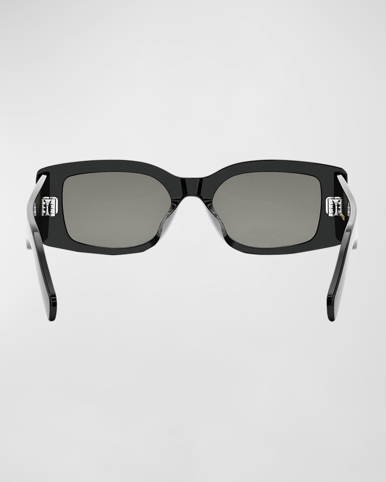 Men's Triomphe Rectangular Acetate Sunglasses Product Image
