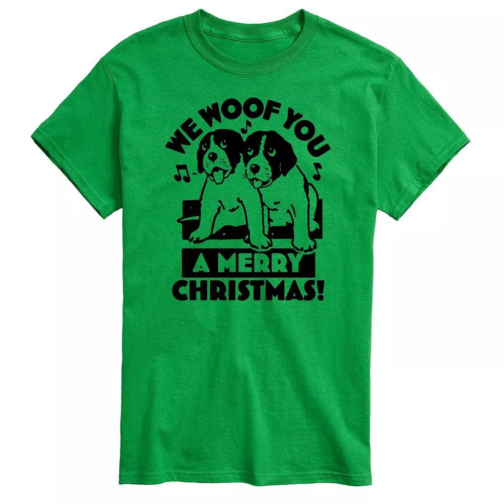 Men's We Woof You Merry Christmas Graphic Tee,  Product Image