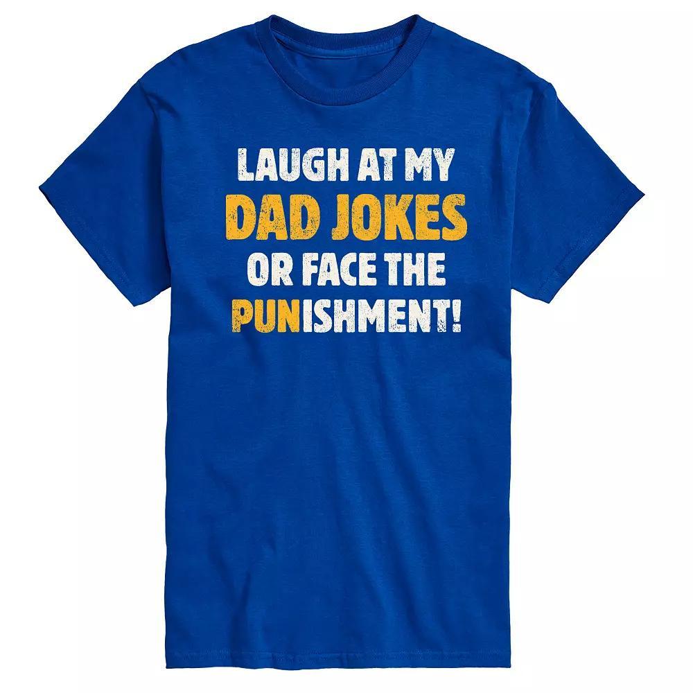 Men's Dad Jokes Punishment Graphic Tee, Size: XXL, Dark Brown Product Image