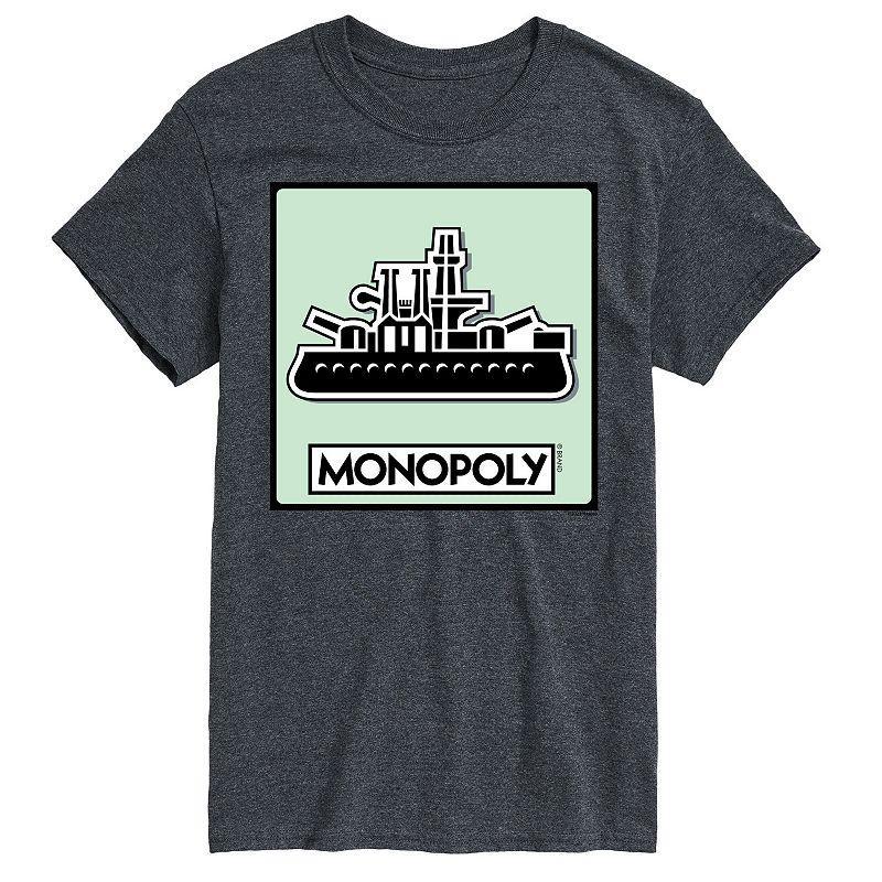 Men's Monopoly Ship Game Token Graphic Tee, Size: XL, Blue Product Image