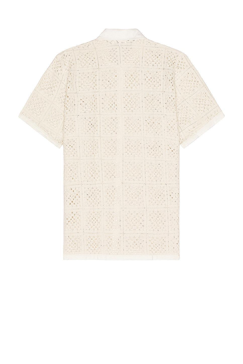 Agua Bendita Jared Shirt in Cream. Size S. Product Image