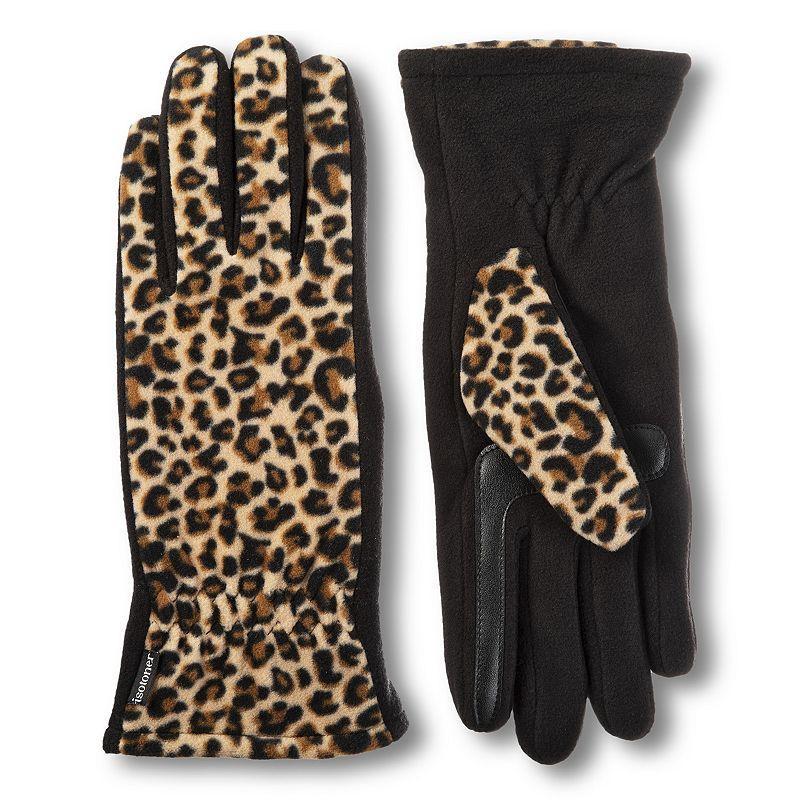 Womens isotoner SmartDRI Fleece Lined Gathered Gloves Product Image