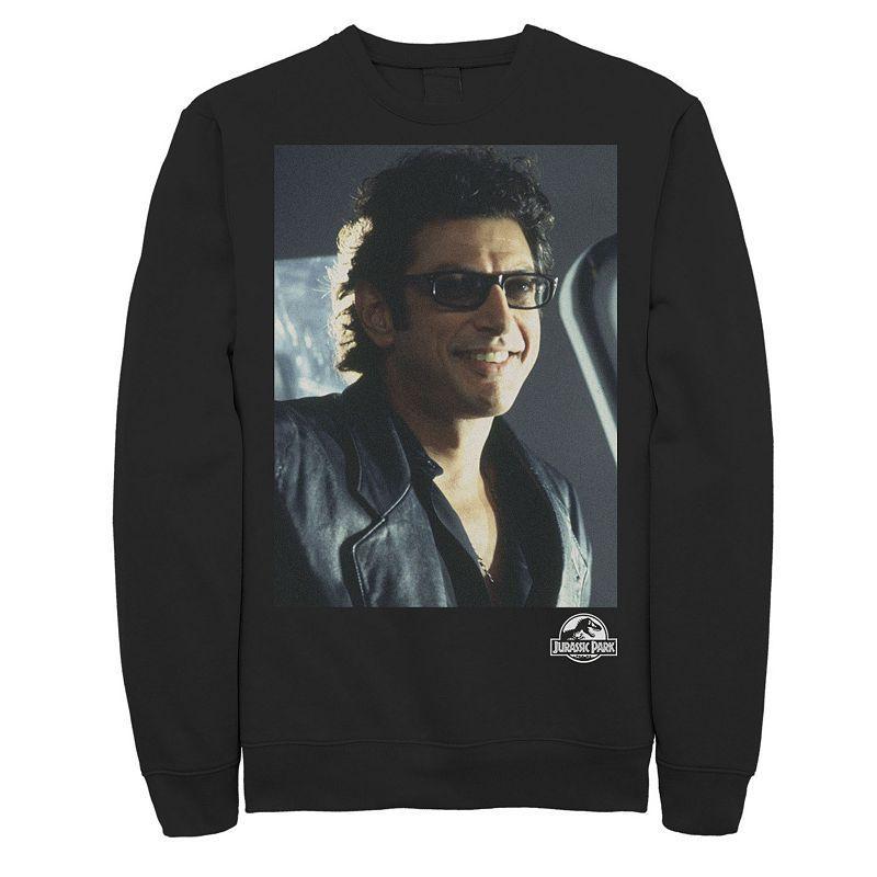 Mens Jurassic Park Goldblum Sly Smile Sweatshirt Blue Product Image