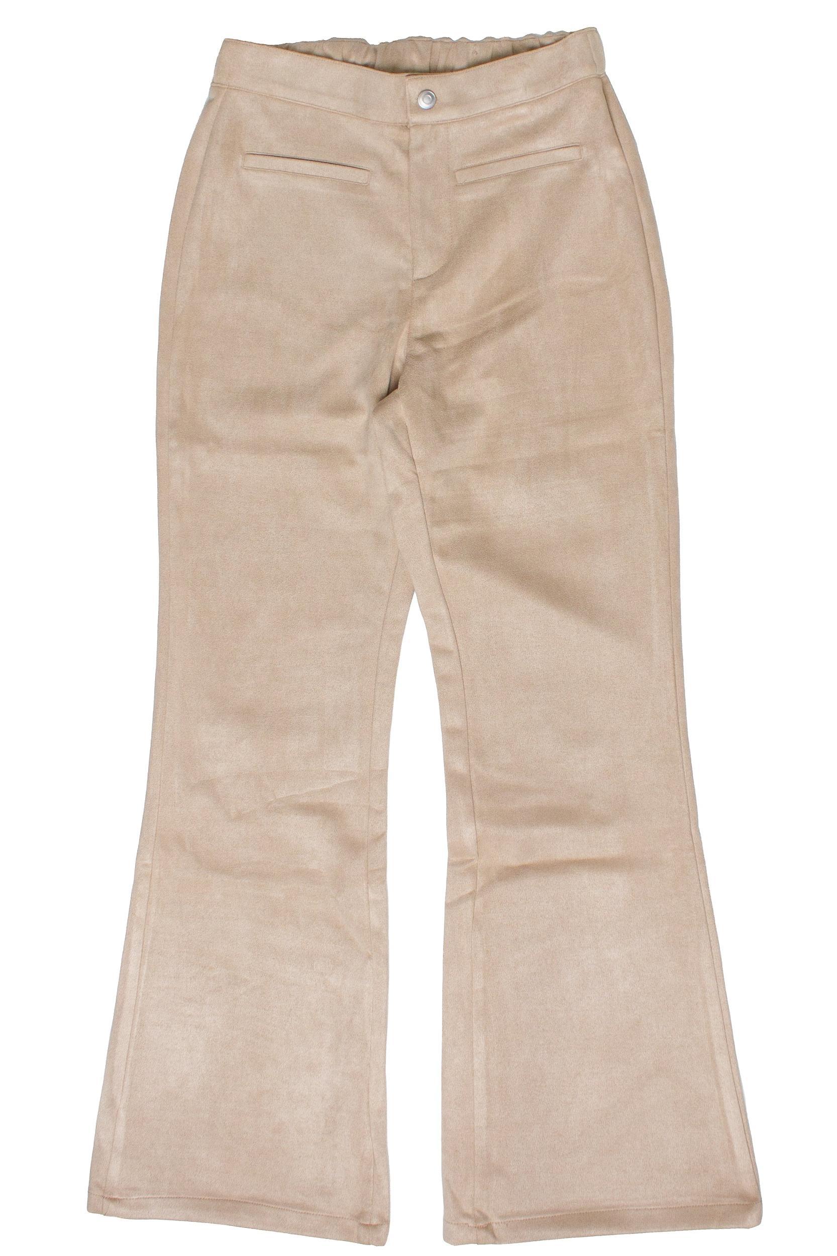 Suede Flare Pants Product Image