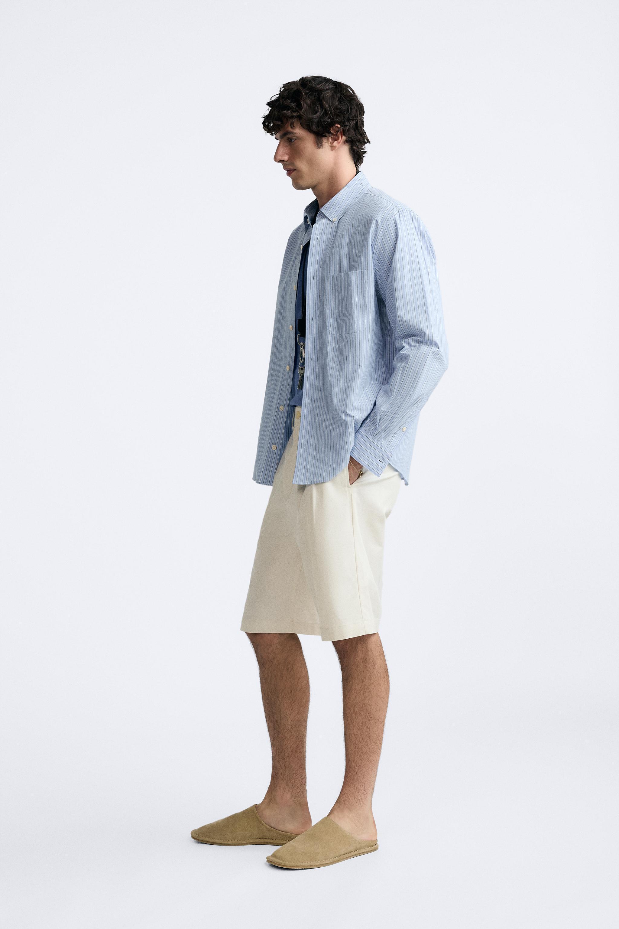 PLEATED WIDE FIT SHORTS Product Image