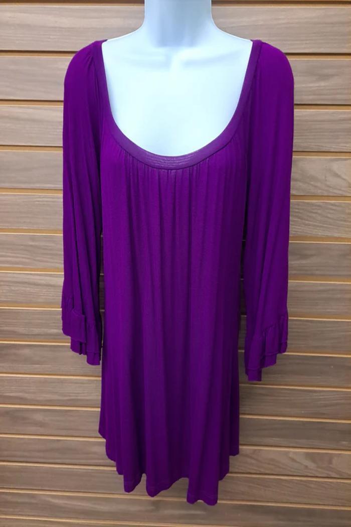 Purple Ruffle Sleeve Top Product Image