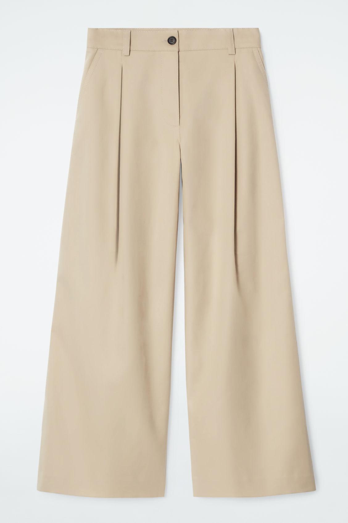 WIDE-LEG COTTON PANTS Product Image