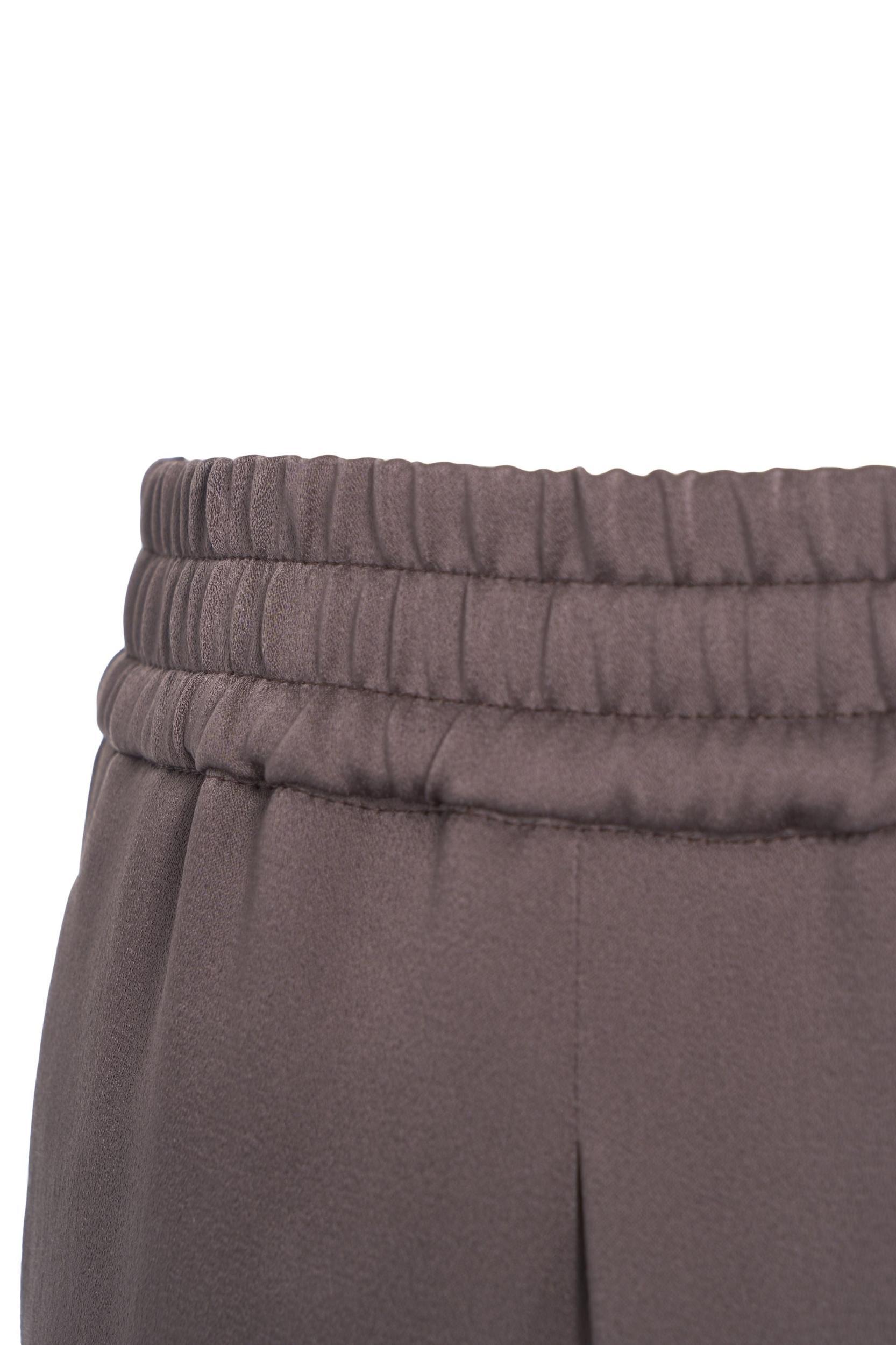 Pleated satin pants Product Image