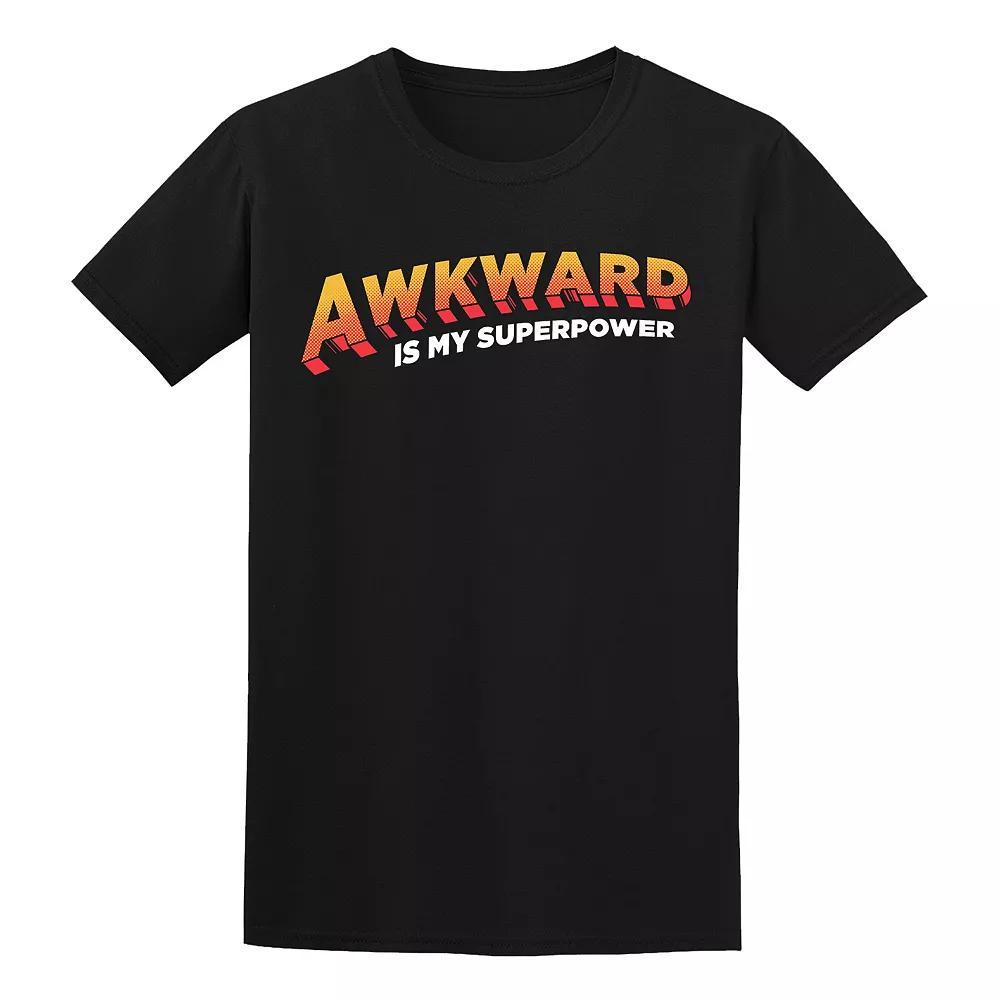 Men's COLAB89 by Threadless Awkward is My Tee, Size: XL, Black Product Image