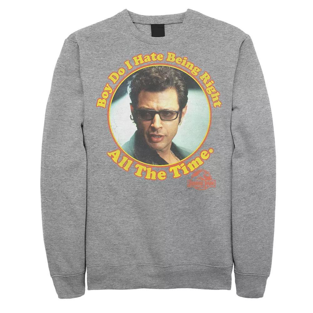 Men's Jurassic Park Hate Being Right All The Time Sweatshirt Pullover,  Product Image