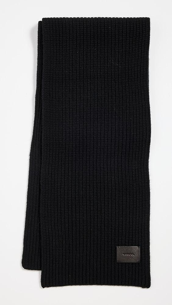 Vince Cashmere Shaker Stitch Rib Knit Scarf | Shopbop Product Image