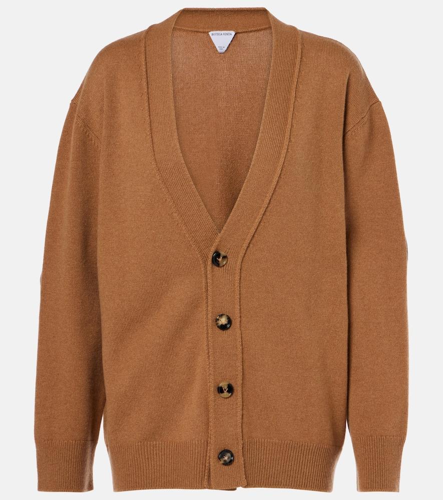 BOTTEGA VENETA Cashmere Cardigan In Beige Product Image