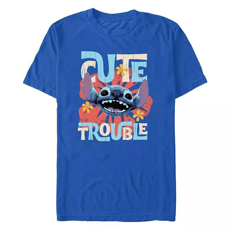 Disney's Lilo & Stitch Cute Trouble Men's Graphic Tee,  Product Image