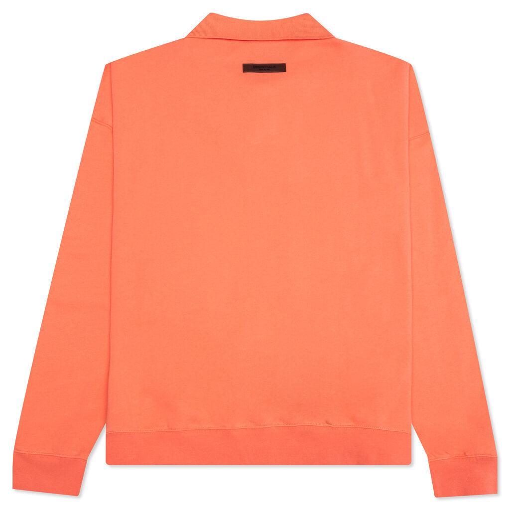 Essentials L/S Polo - Coral Male Product Image