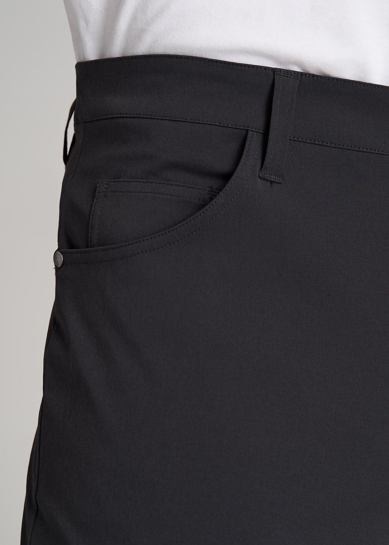 TAPERED-FIT Traveler Pants for Tall Men in Black Product Image