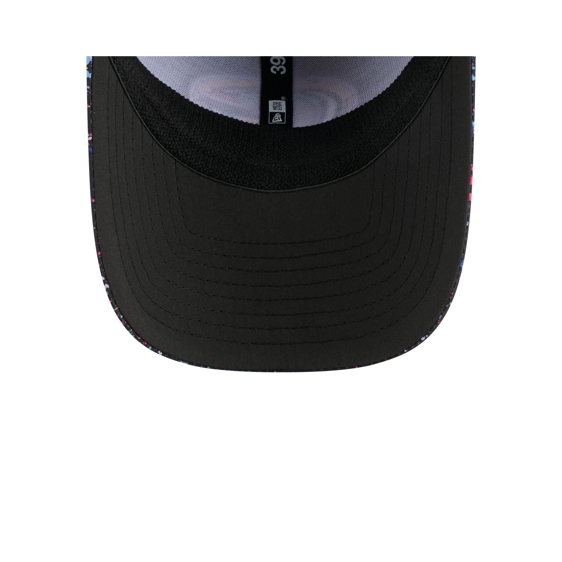 Detroit Pistons Distressed 9FORTY A-Frame Trucker Hat Male Product Image