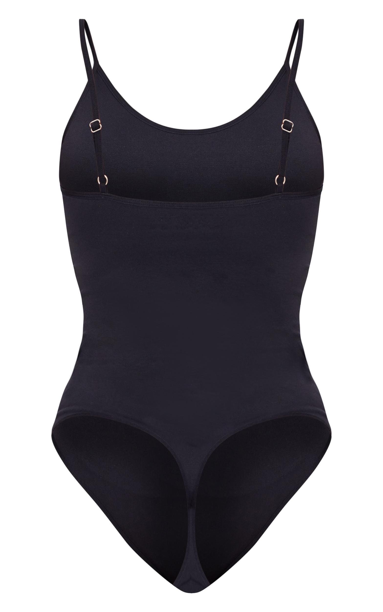 Black Shapewear Thong Bodysuit Product Image