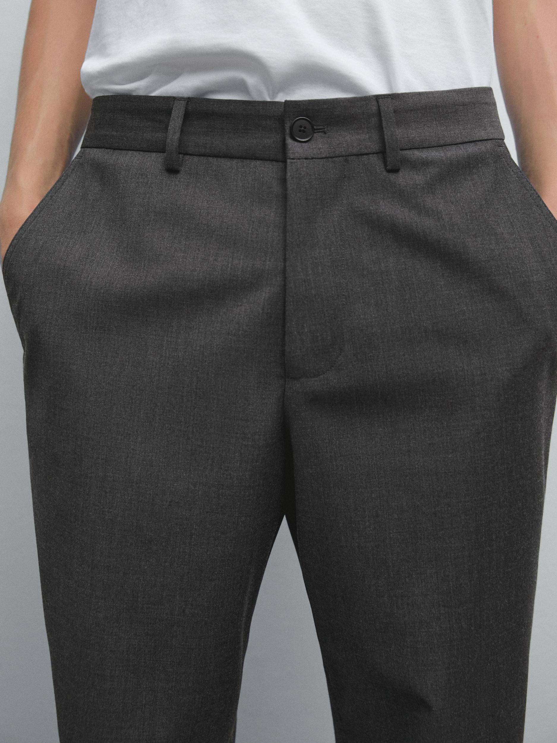 Total look wool blend trousers Product Image