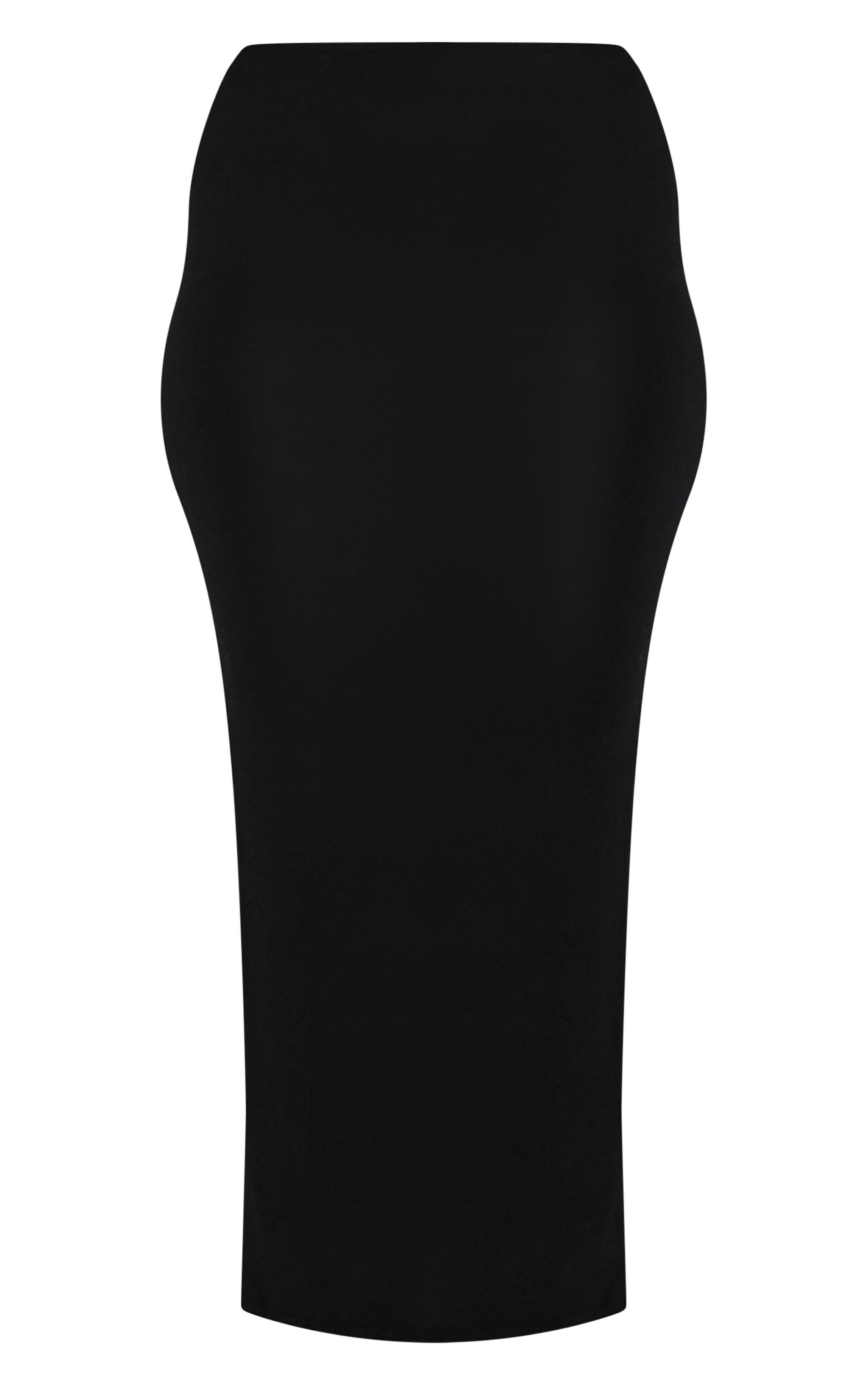 Shape Black Jersey Low Waist Maxi Skirt Product Image