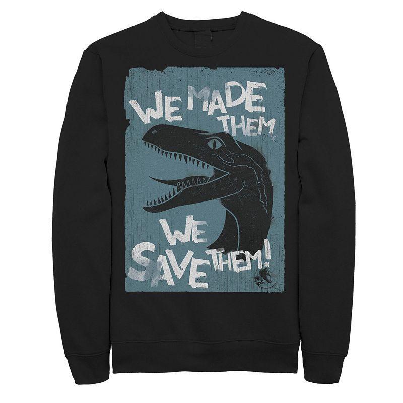 Mens Jurassic World Two We Made Them We Save Them Sweatshirt Product Image