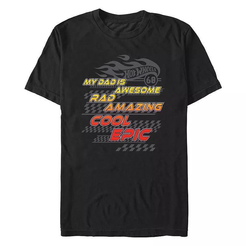 Men's Hot Wheels My Dad Is Awesome Rad Amazing Cool Epic Graphic Tee,  Product Image