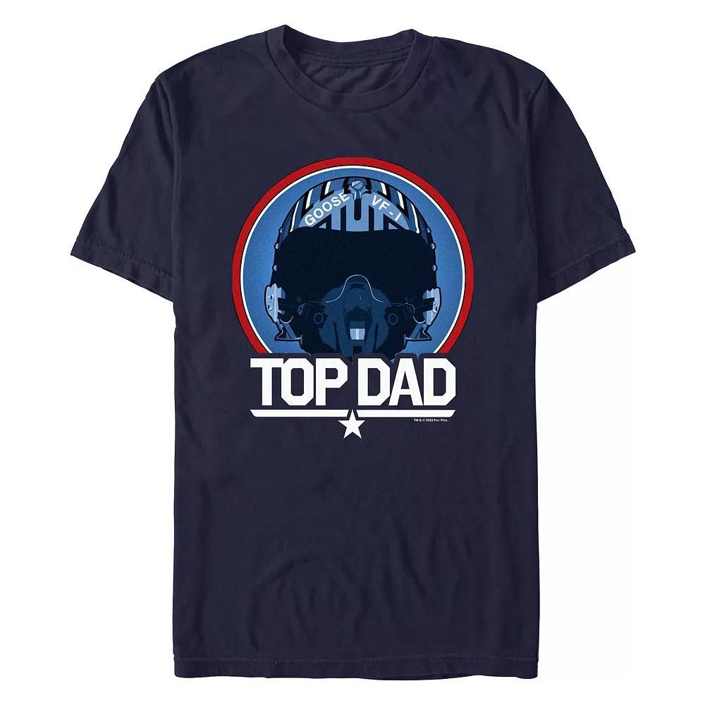 Men's Top Gun Goose Helmet Top Dad Graphic Tee, Size: XS, Blue Product Image
