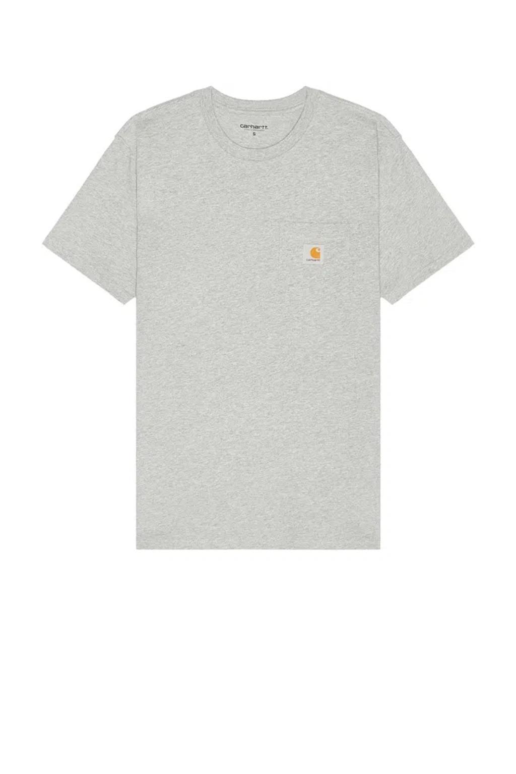 CARHARTT Short Sleeve Pocket T-shirt In Grey Heather Product Image