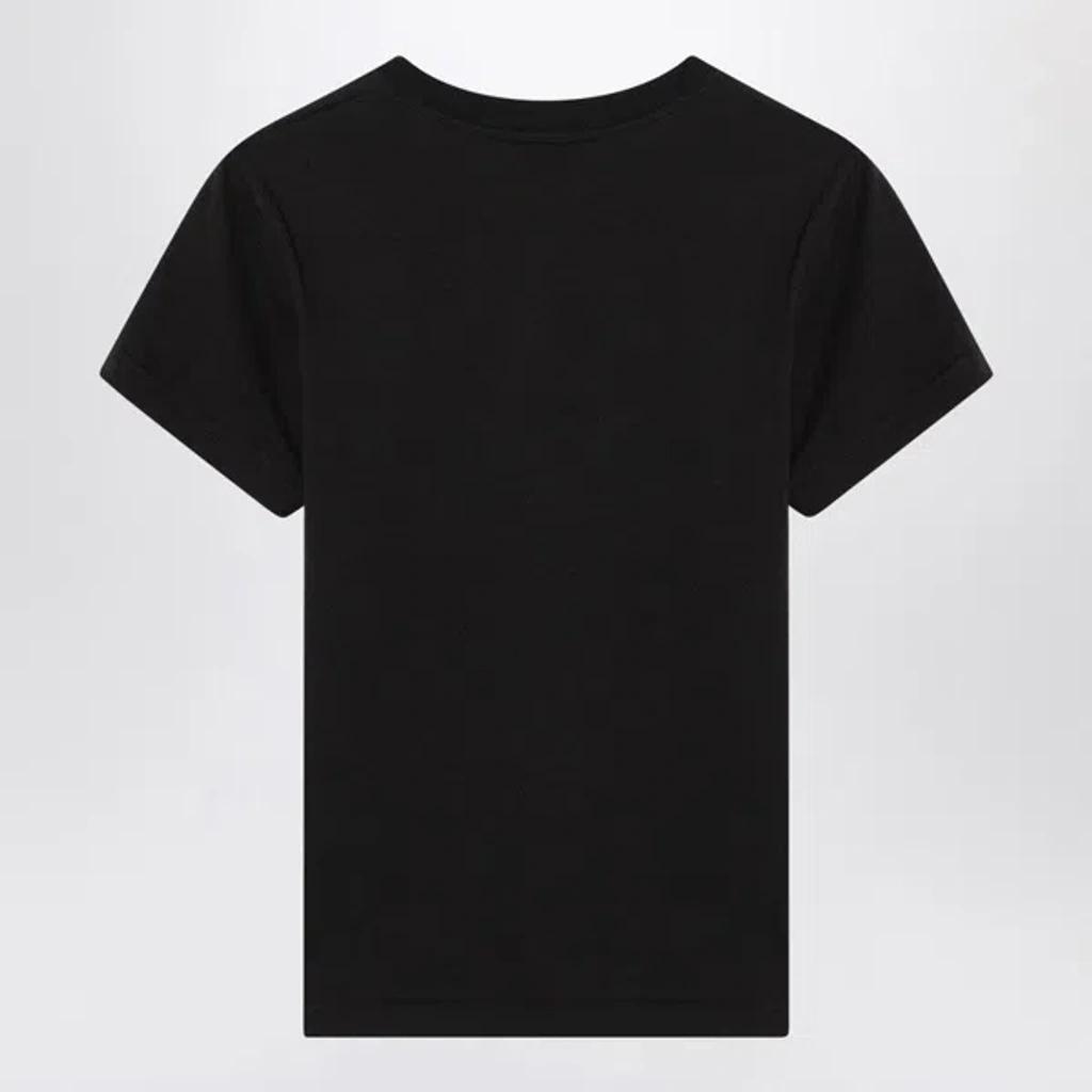 ALAÏA Alaia Black Cotton T-shirt With Logo Women Product Image