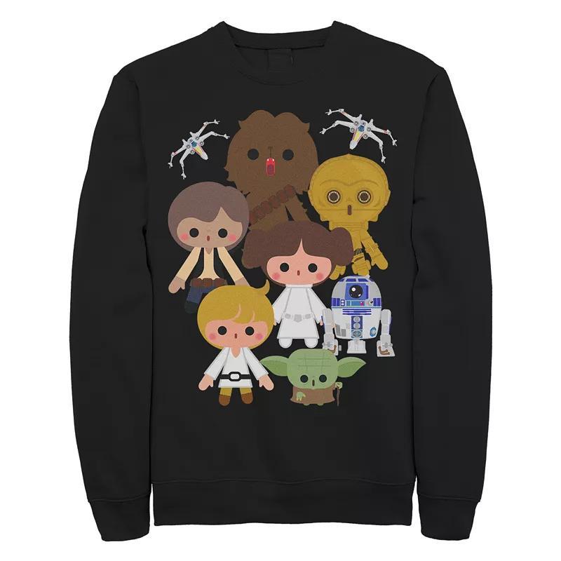 Juniors Star Wars Heroes Kawaii Crew Fleece, Girl's, Size: Medium, Black Product Image