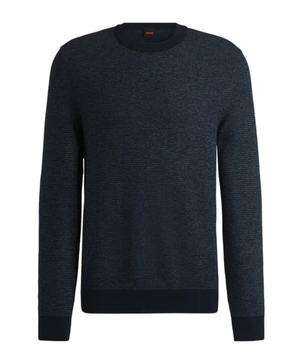 HUGO BOSS Long-sleeved Sweater In Black Product Image