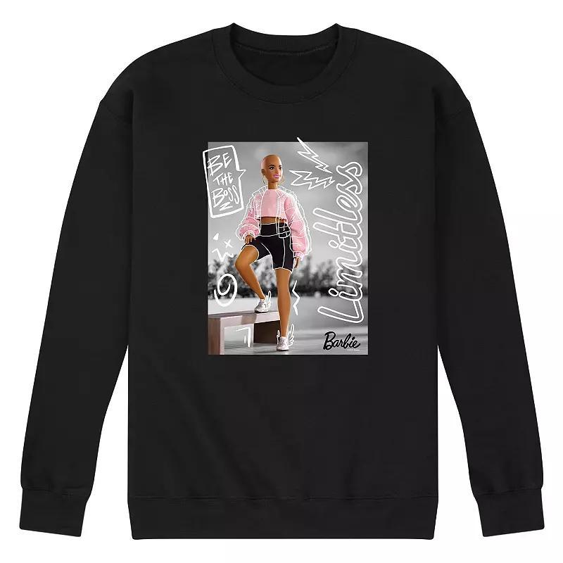 Men's Barbie® Limitless Graphic Sweatshirt, Size: Large, Black Product Image