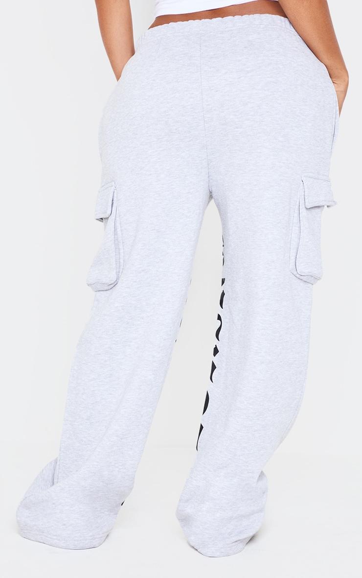 PRETTYLITTLETHING Shape Grey Marl Pocket Inside Leg Detail Sweatpants Product Image