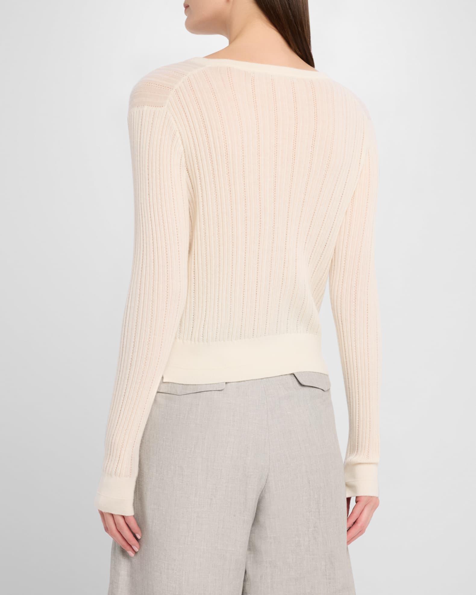 Pointelle Knit Petite Cardigan Product Image