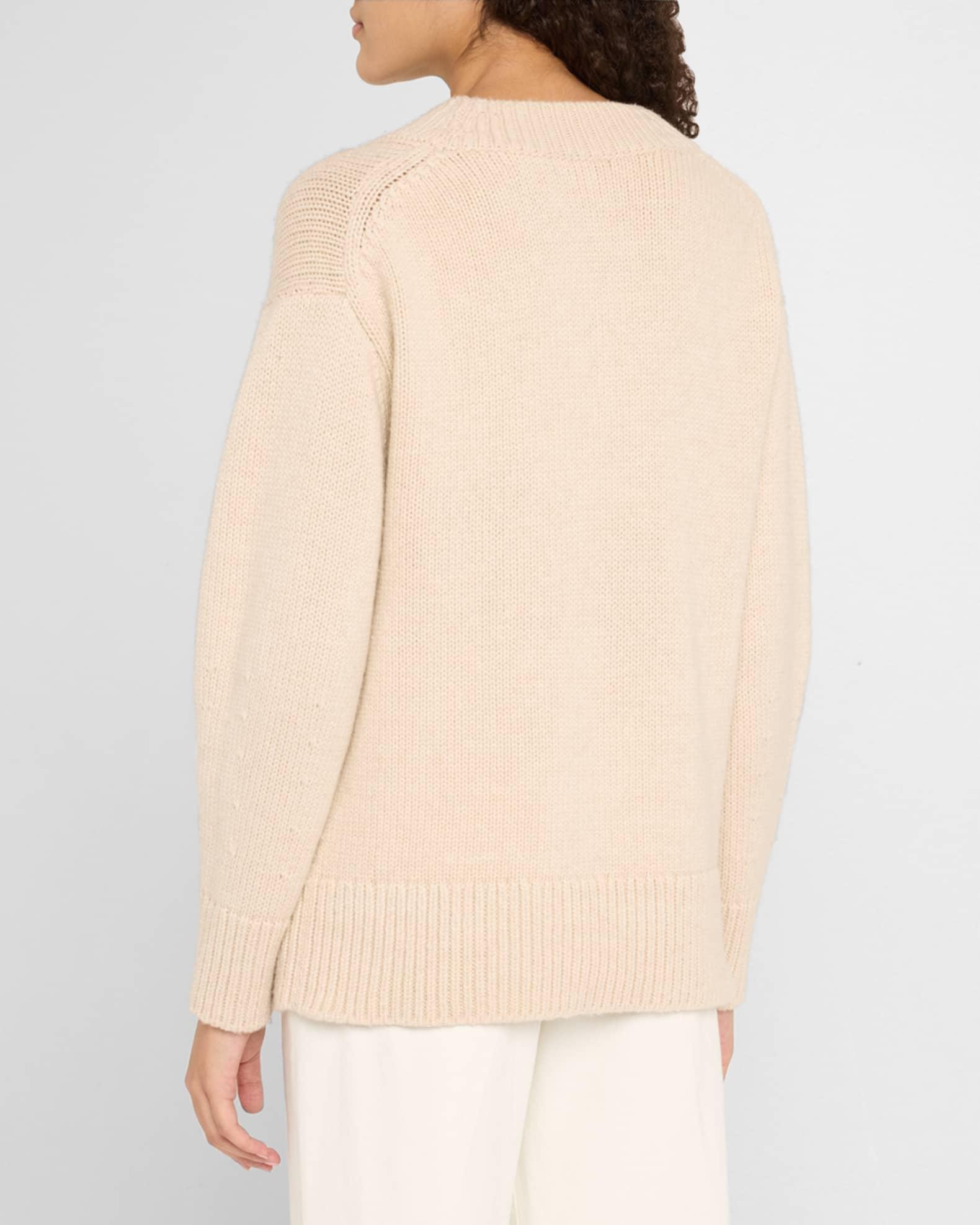 Drop-Shoulder V-Neck Sweater Product Image