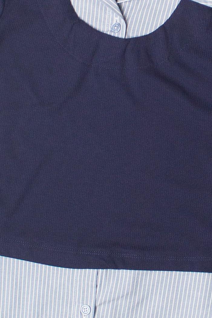 Layered Sweater Blouse Top Product Image