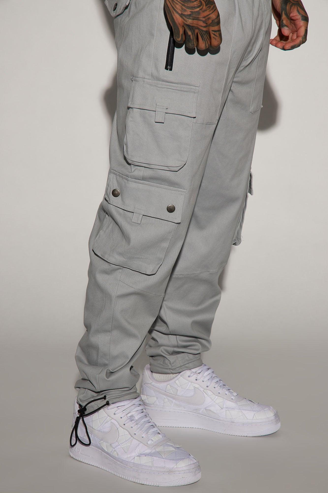 Roaming Twill Cargo Pants - Grey Product Image