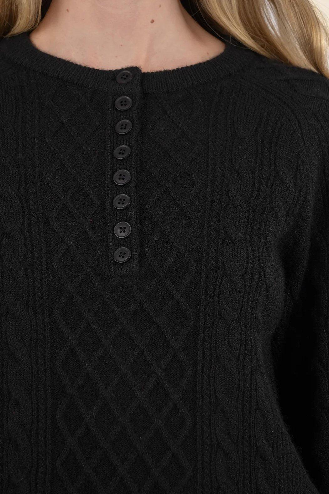 Lacey Henley Sweater Product Image