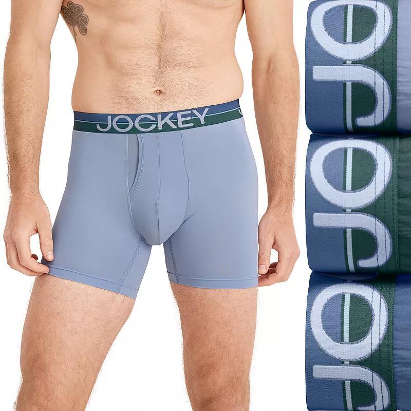 Mens Jockey Infinite Cool 3-pk Microfiber Stretch 5 Boxer Briefs Product Image