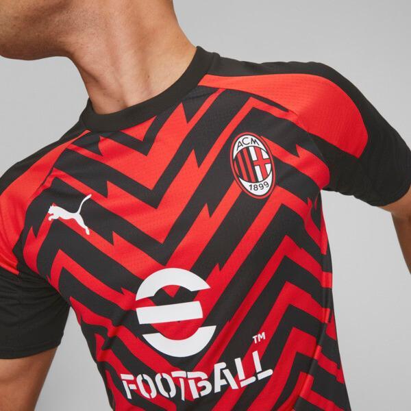 PUMA AC Milan Men's Prematch Jersey in For All Time Red/Black Product Image