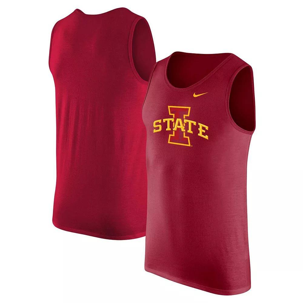 Men's Nike Cardinal Iowa State Cyclones Tank Top, Size: Small, Red Product Image