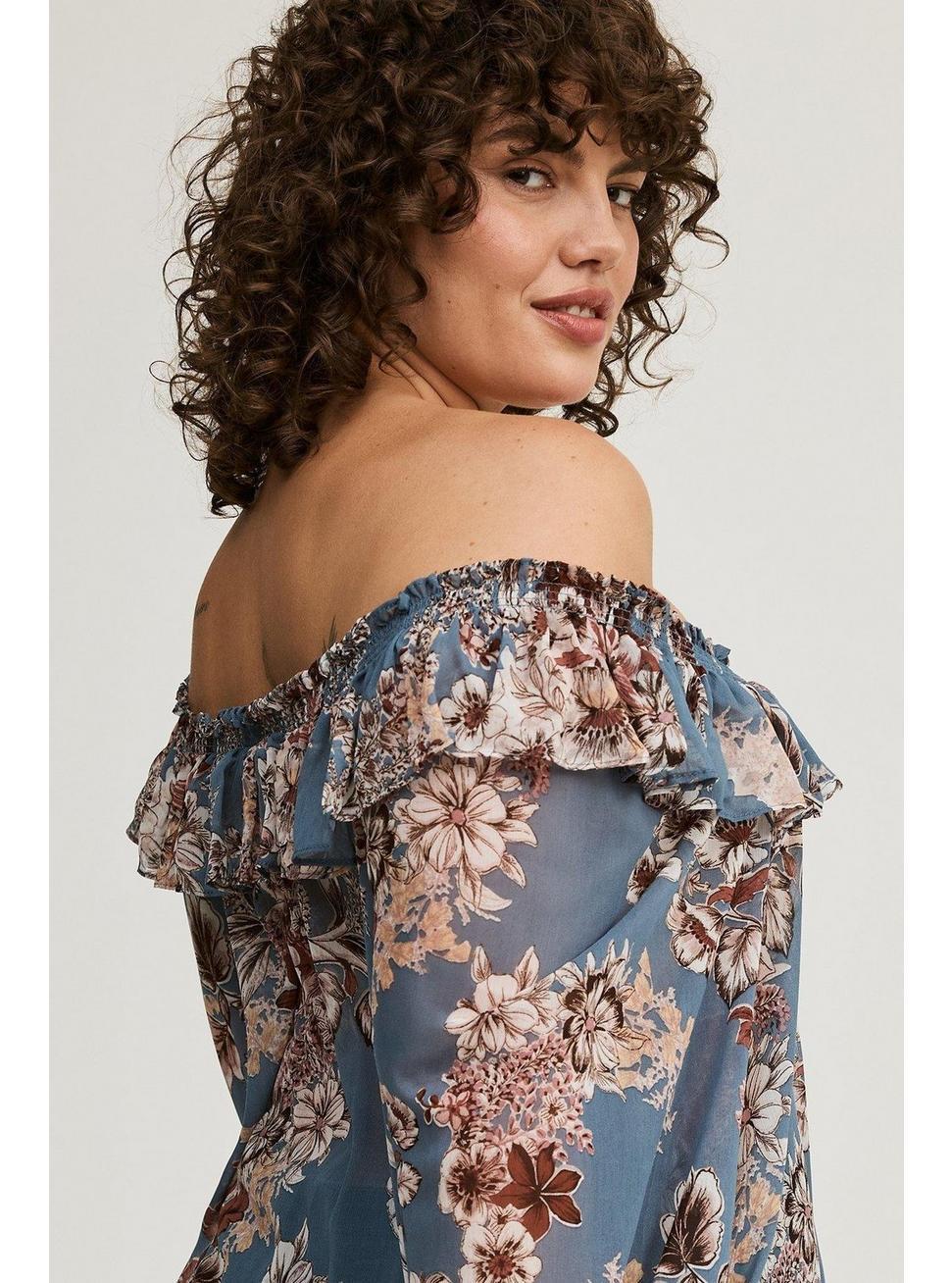 Off-Shoulder Ruffle Top Product Image